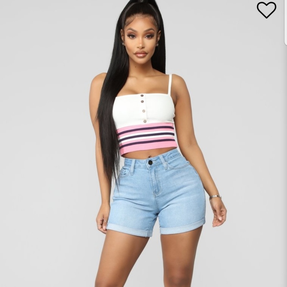 Light Wash Denim Shorts